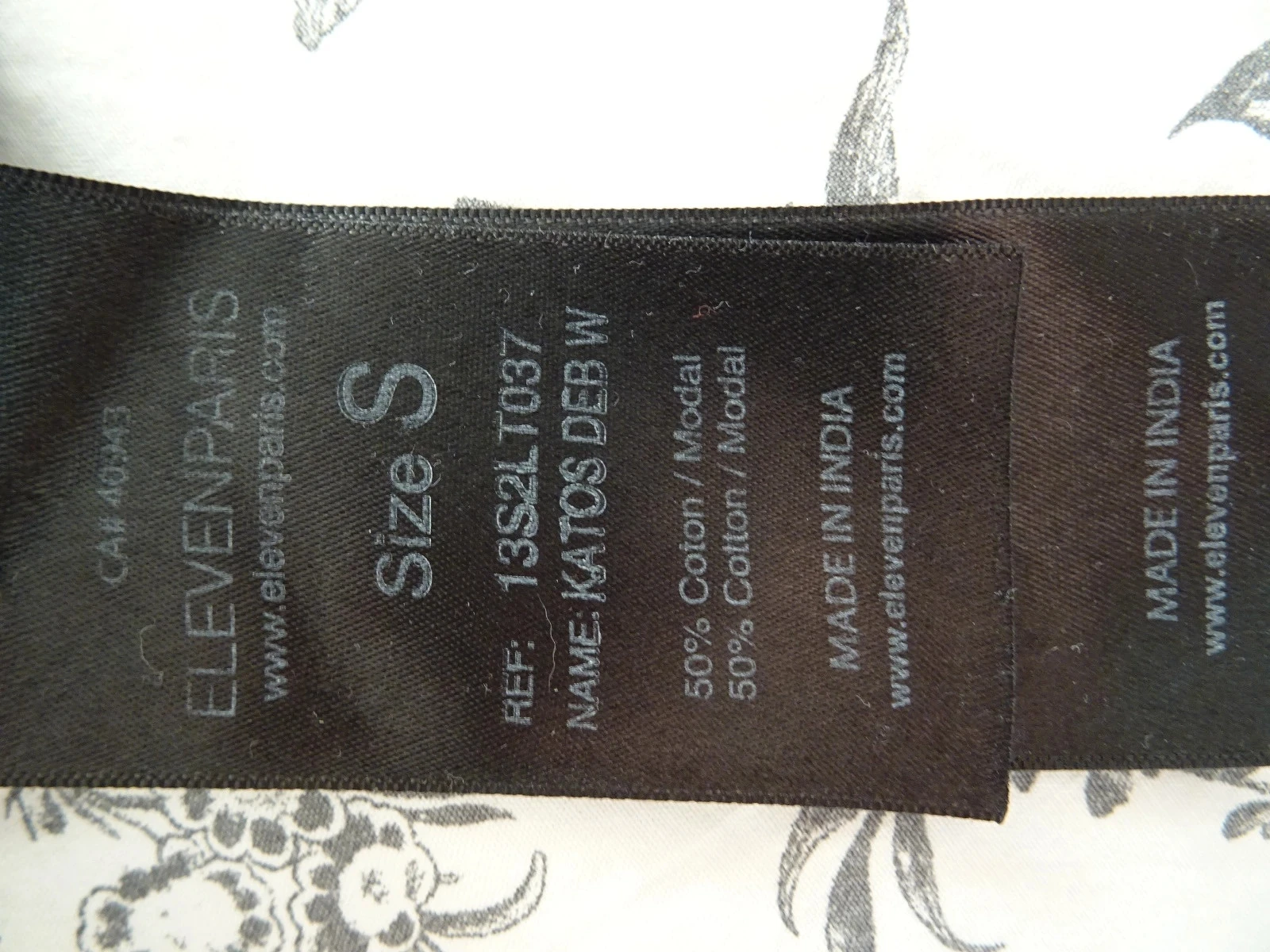 Black long top Eleven Paris size S – photo 4